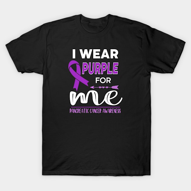 I Wear Purple For Me T-Shirt by jverdi28